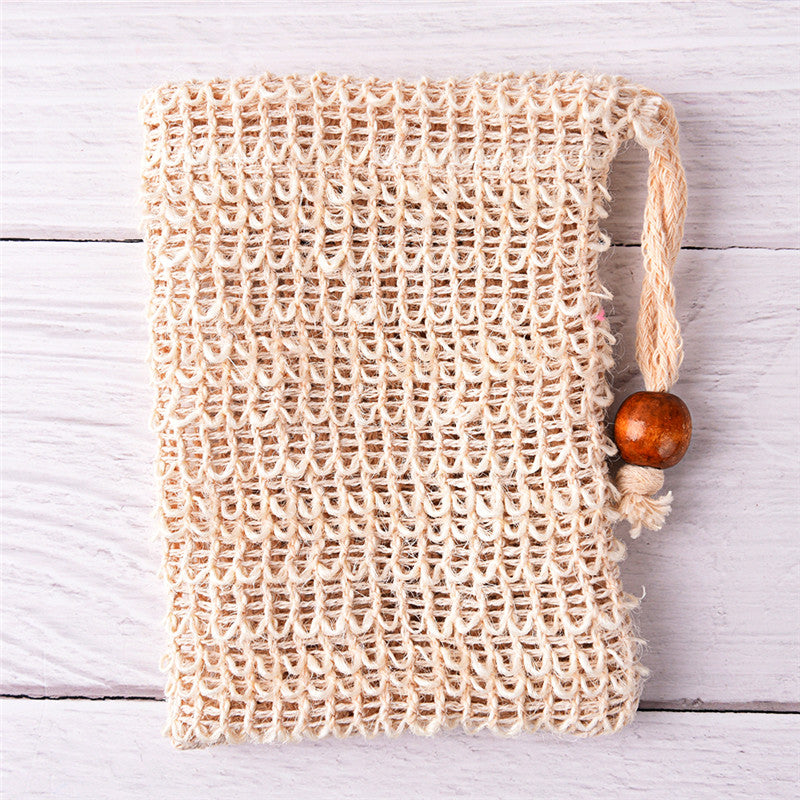 sisal soap saver pouch, view 3 - MRSLM