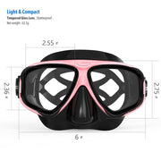 scuba diving mask and snorkel set, view 15 - MRSLM