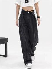 vintage wide leg jeans, view 2 - MRSLM
