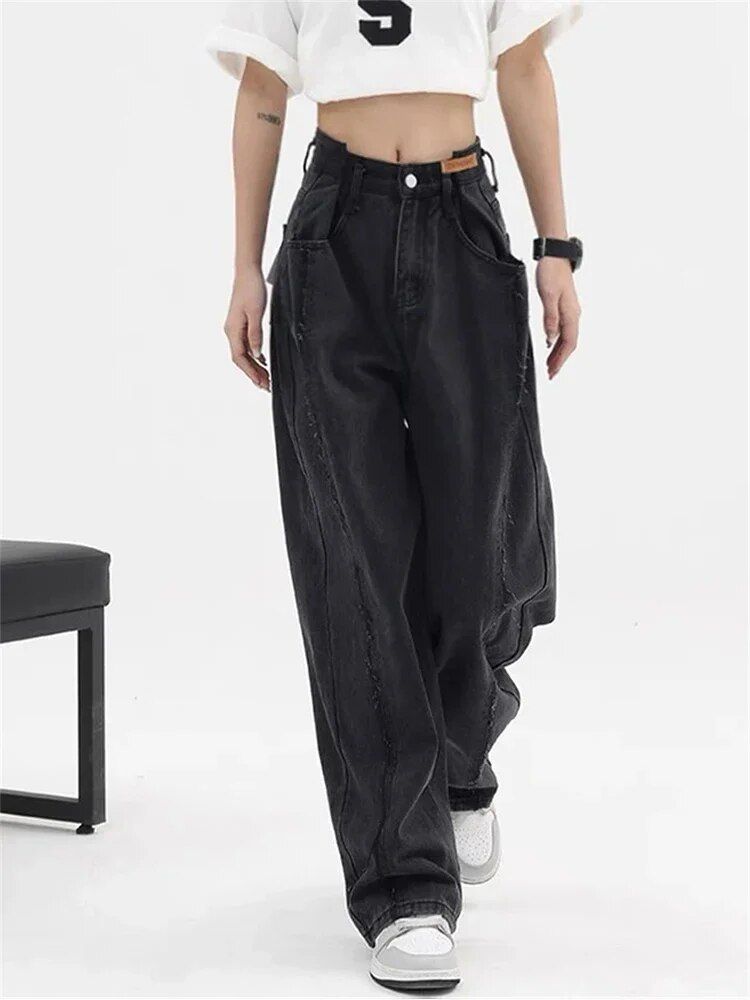 vintage wide leg jeans, view 2 - MRSLM