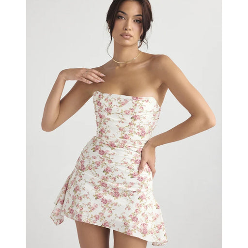 women's backless strapless dress, view 2 - MRSLM