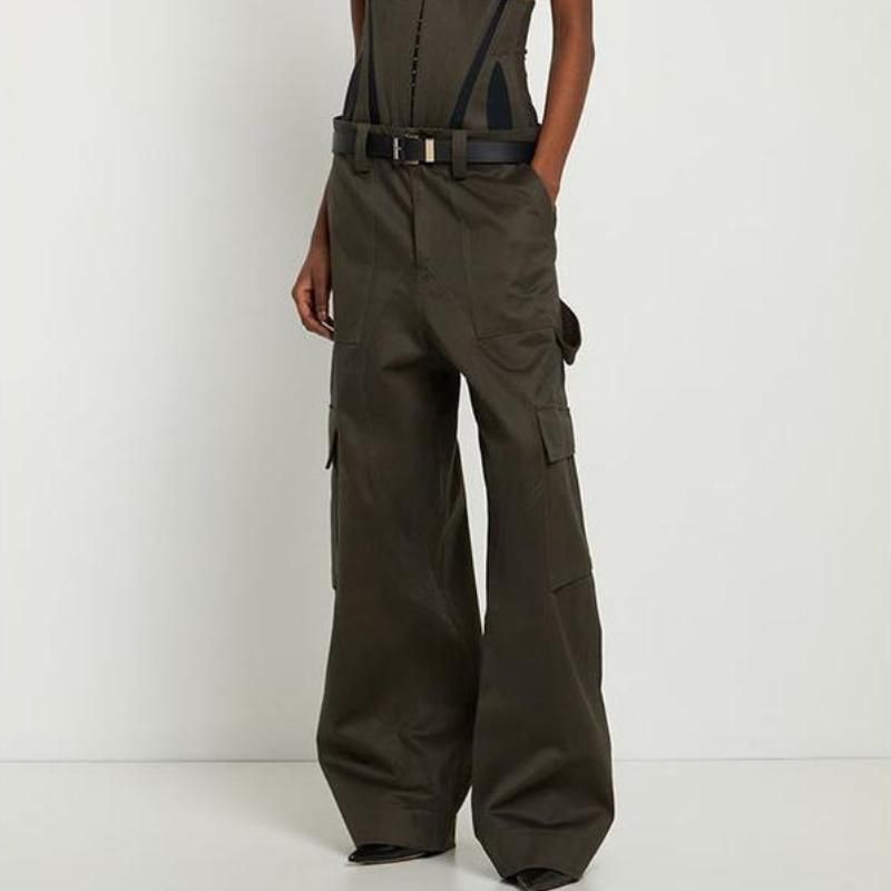 slim-fit cargo pants with removable girdle - MRSLM