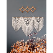 large bohemian macrame wall hanging, view 3 - MRSLM