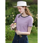 striped knit top, view 5 - MRSLM