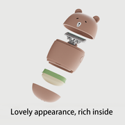 portable cute bear razor set for women, view 5 - MRSLM