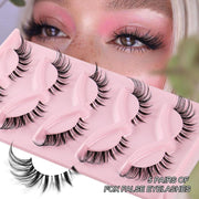 5 pair 3D cat eye fox eye lashes, view 12 - MRSLM