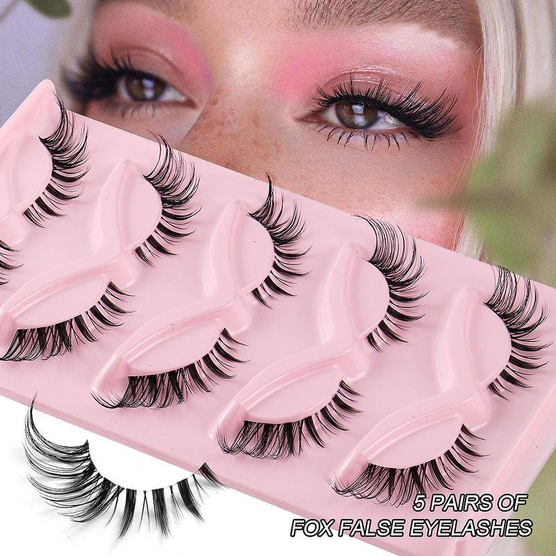 5 pair 3D cat eye fox eye lashes, view 12 - MRSLM