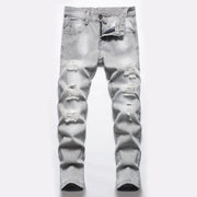 boys light gray ripped jeans - MRSLM