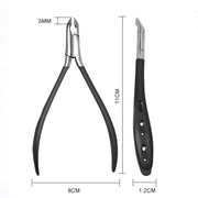 stainless steel cuticle nippers, view 2 - MRSLM