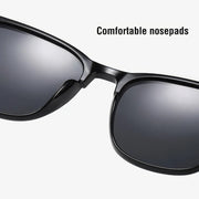 Retro square polarized sunglasses for men, view 9 - MRSLM