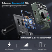 bluetooth 5.3 fm transmitter, view 3 - MRSLM