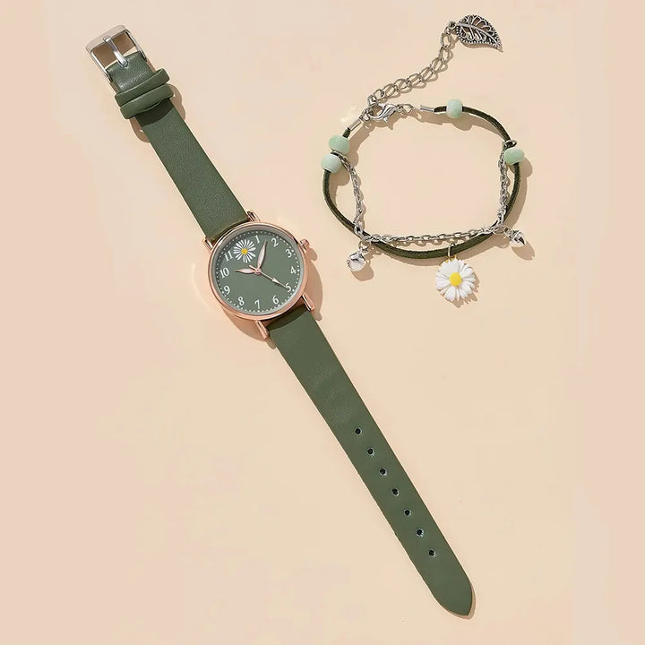 New Romantic Leather Quartz Dress Watch for Women