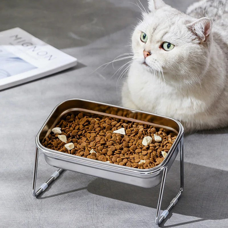 non-slip stainless steel cat bowl, view 5 - MRSLM