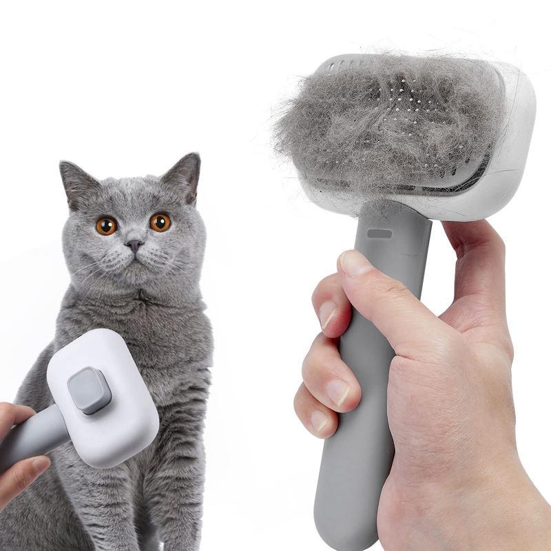 self-cleaning pet brush - MRSLM