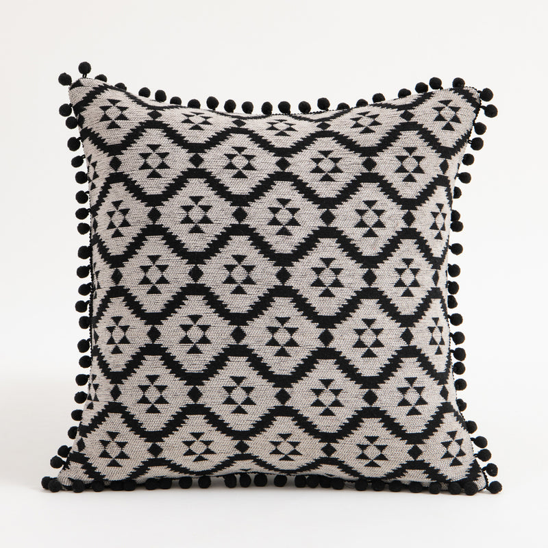 moroccan boho tassel cushion covers, view 5 - MRSLM