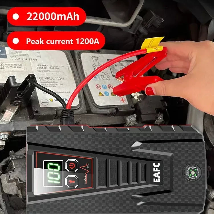 22000mAh car jump starter with wireless charger, view 4 - MRSLM