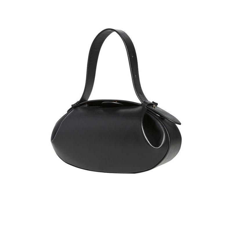 Round vegan leather handbag, view 3 - MRSLM