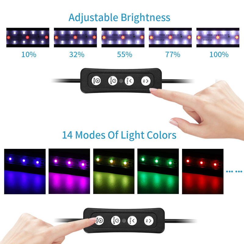 usb clip-on aquarium lamp, view 4 - MRSLM