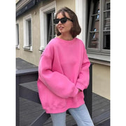 women's fleece sweatshirt, view 2 - MRSLM