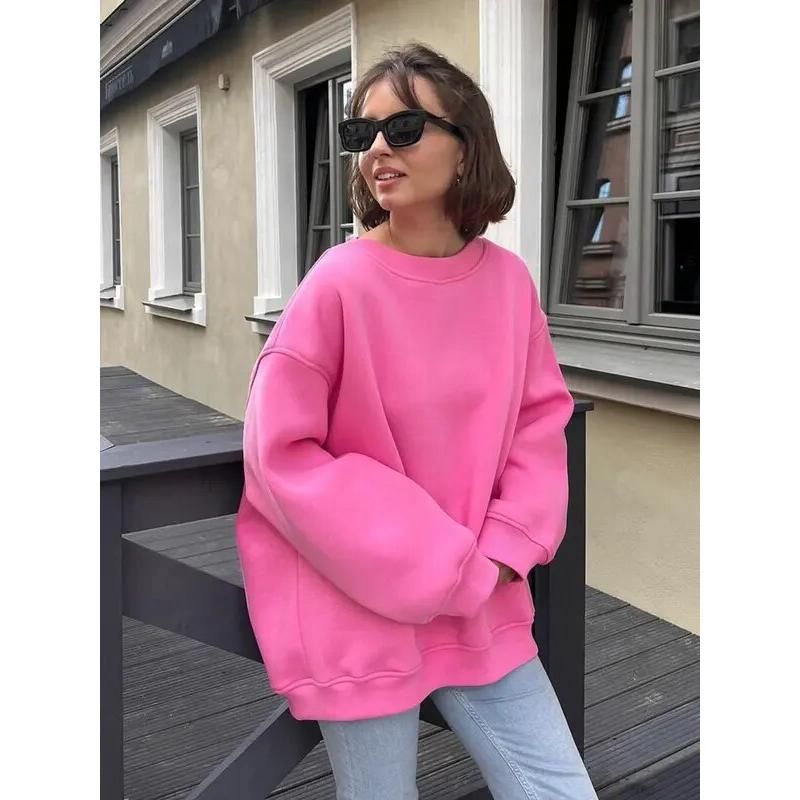 women's fleece sweatshirt, view 2 - MRSLM