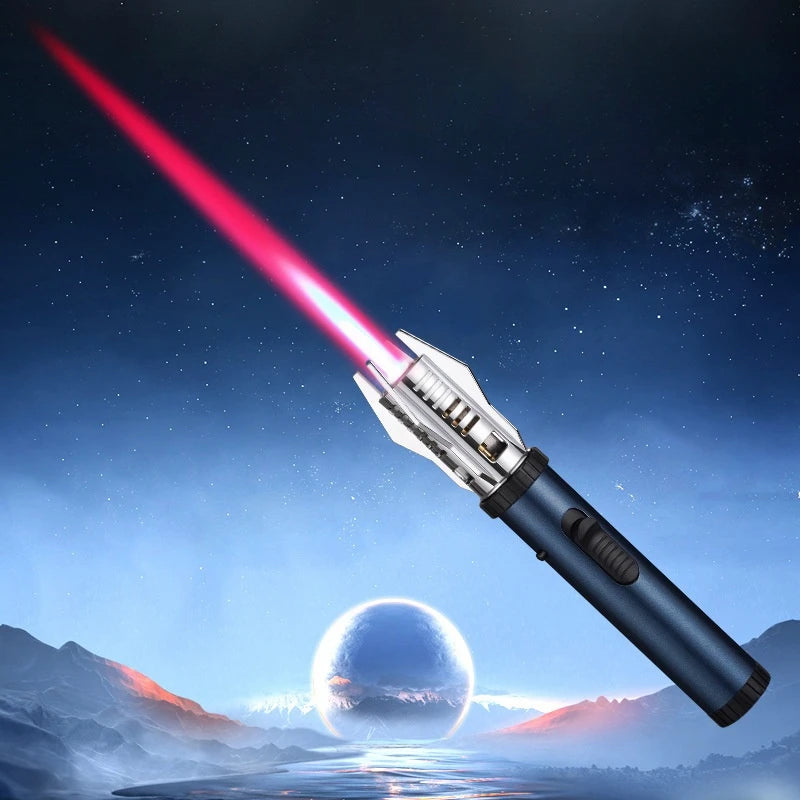Windproof torch lighter with rotating head, view 4 - MRSLM