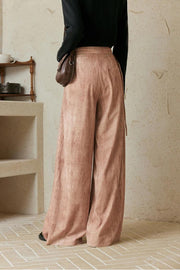 high-waisted wide leg pants, view 3 - MRSLM