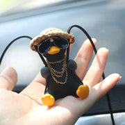 swinging duck car pendant, view 6 - MRSLM