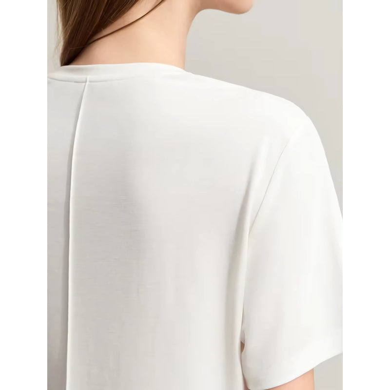 v-neck short sleeve t-shirt, view 8 - MRSLM