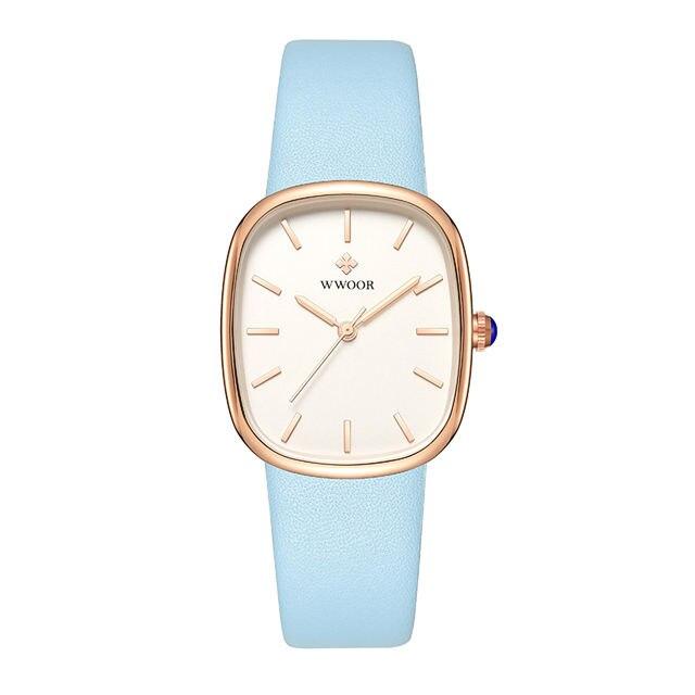 leather quartz bracelet watch for women, view 11 - MRSLM