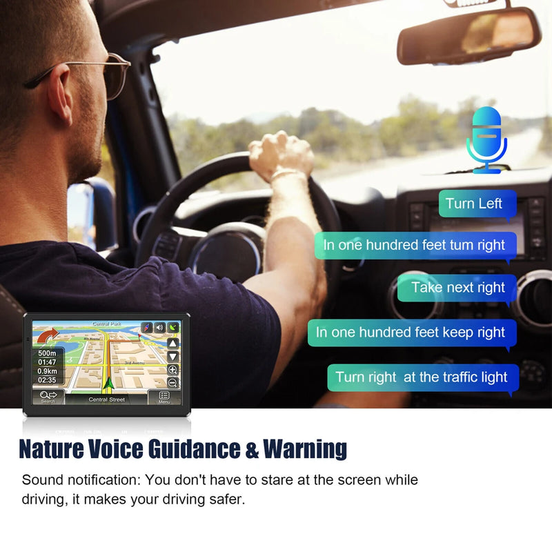 gps navigation system with hd touch screen, view 6 - MRSLM