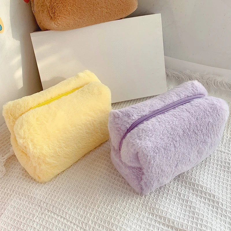 soft plush makeup bag, view 10 - MRSLM