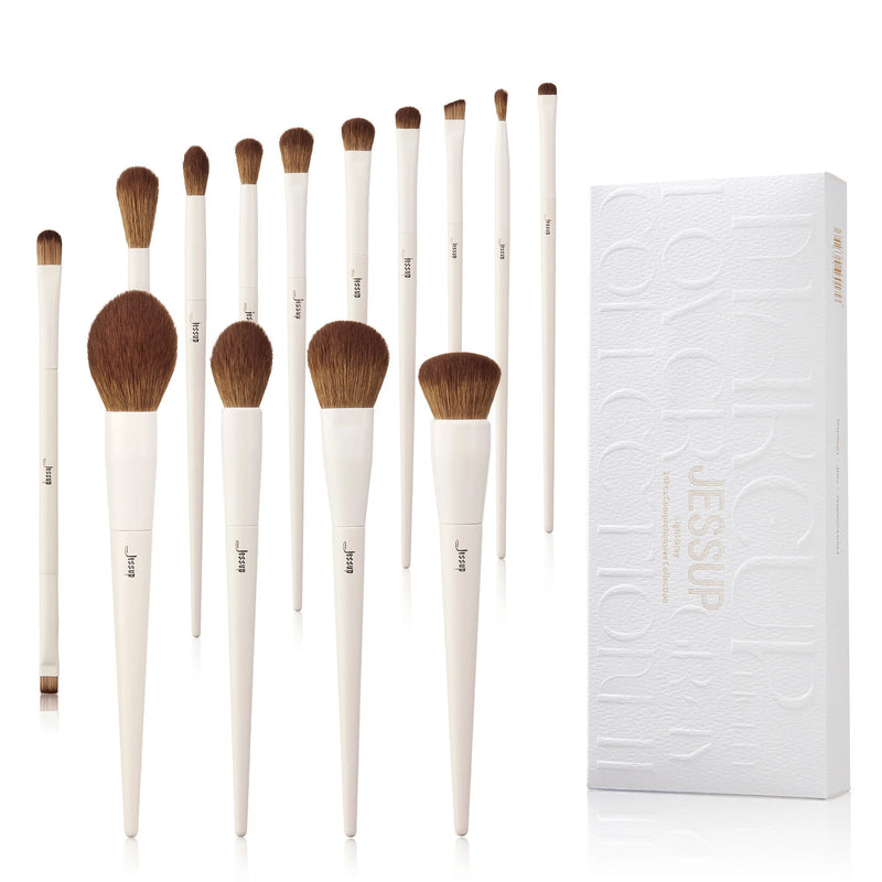 14-piece vegan makeup brush set, view 4 - MRSLM