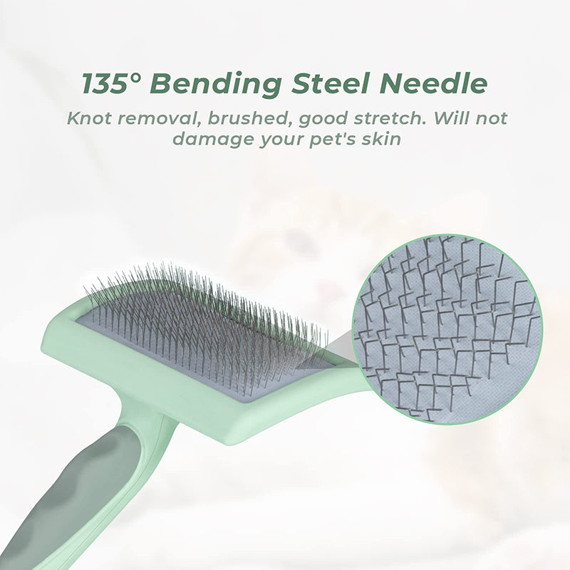 professional pet slicker brush, view 6 - MRSLM