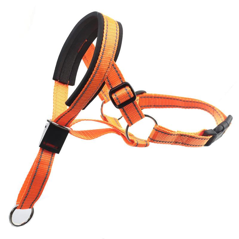 reflective dog muzzle and leash set, view 2 - MRSLM