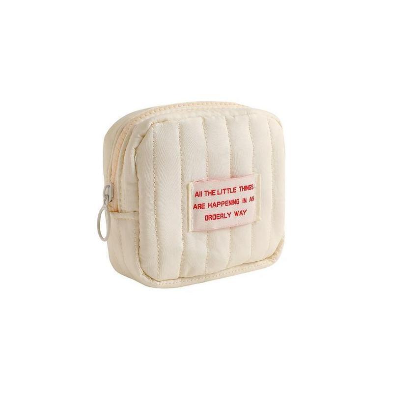 korean square small makeup bag, view 2 - MRSLM