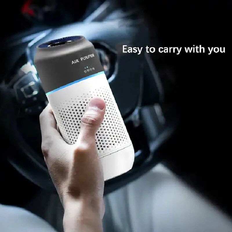 Portable Mini HEPA Car Air Purifier with Auto-Sensor Technology