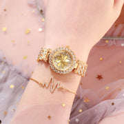 women's sparkling dial roman numeral watch - MRSLM