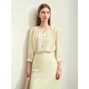 summer chiffon blouse for women, view 3 - MRSLM