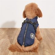 waterproof dog coat with harness, view 23 - MRSLM