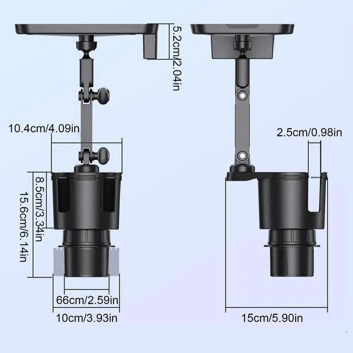 2-in-1 Universal Car Tray and Cup Holder Expander