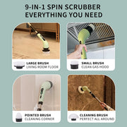 9-in-1 electric spin cleaning brush, view 4 - MRSLM