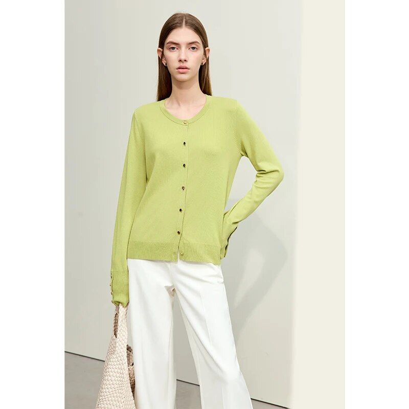 spring viscose blend cardigan, view 5 - MRSLM