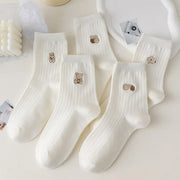 5 pairs women's cartoon socks, view 4 - MRSLM