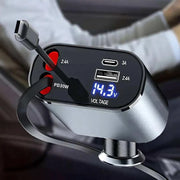 4-in-1 120W retractable car charger, view 5 - MRSLM