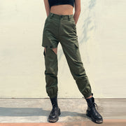 irregular stitching pocket harem pants, view 4 - MRSLM