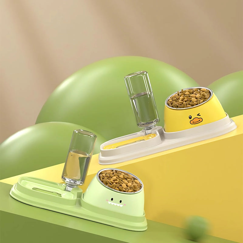 automatic pet water dispenser and slow food bowl, view 8 - MRSLM