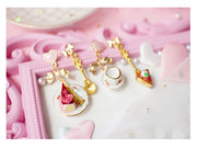 berry cake ceramic ear clip, view 3 - MRSLM