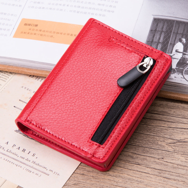 short pu card bag wallet, view 6 - MRSLM