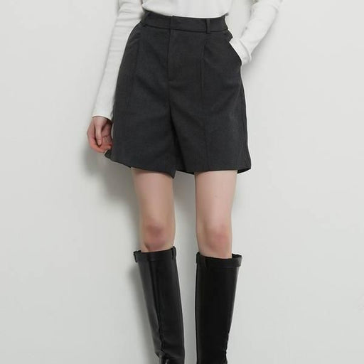 grey knee-length shorts with pockets - MRSLM