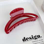 red geometry hair claw, view 10 - MRSLM
